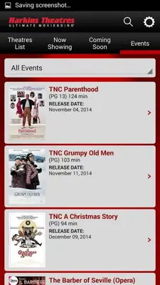 Harkins Theatres android App screenshot 2